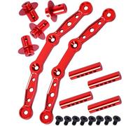 hopsupRC Alluminio Anteriore Posteriore Corpo Posts Mount Shell Colonna Staffa di Fissaggio Aggiornamenti Parte per Arrma 1/8 Mojave 4X4 4S BLX RC Carro, Lega Corpo Post Set Hops Up,Sostituisce