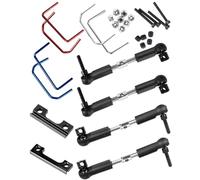hopsupRC Kit per barra antirollio anteriore e posteriore in alluminio RC per auto radiocomandate E-Revo/Mini Slash da 1/16", kit barra antirollio anteriore e posteriore in lega, barra antirollio larga