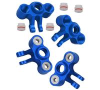 HopsupRC Parti di ricambio per braccio anteriore per asse posteriore per 1/16 Traxxas E-Revo/Mini Slash/Mini Summit, 4 pezzi in alluminio sinistro destro braccio a snodo Hops Up,Sostituire 7034, blu navy