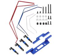 hopsupRC RC Alluminio Anteriore e Posteriore Wide Sway Bar Kit Aggiornamenti Parte per 1/10 Traxxas Slash 2WD RC Car,Lega Sway Bar Anteriore & Posteriore Anti-Roll Bar Wide Sway Bar Hops Up