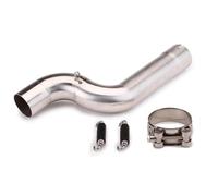 HOPSXE Silenziatore Scarico Moto Slip On 51mm Db Killer Tubo Collegamento Centrale per Escape Moto per BMW F900R F900XR 2020-2023 Adattatore(Type-A)