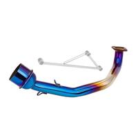 HOPSXE Tubo Collegamento Marmitta Scarico Moto Tubo Centrale per Yamaha GY6 125 150 125cc 150cc Accessori Modificati Adattatore(Type-D)