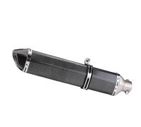 HOPSXE Tubo Scarico Universale Moto 51mm 570mm per BMW S1000RR Accessori Acciaio Inossidabile Sostituzione Modificata Adattatore(Type-H 570MM)