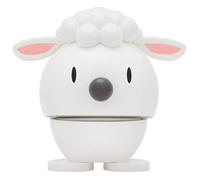 Hoptimist Agnello, decorazione pasquale, graziosa decorazione da tavolo per Pasqua, piccoli regali di Pasqua per adulti, decorazione primaverile, per interni, 7,2 x 5,8 x 7,4 cm, bianco