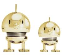Hoptimist Bumble Set Limited Edition, statuetta oscillante e portafortuna, decorazione scandinava per soggiorno e ufficio, piccoli regali, X-Small/Small, oro