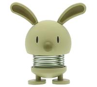 Hoptimist Coniglietto pasquale, decorazione pasquale, graziosa decorazione da tavolo per Pasqua, piccoli regali di Pasqua per adulti, decorazione primaverile per interni, 7,5 x 5,8 x 9 cm, verde oliva