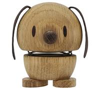Hoptimist Decorazione Figura Cane S Quercia, Cane, Figura a molla, Legno di quercia, Marrone, 6,8 cm