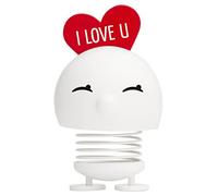 Hoptimist figura decorativa Love Bimble M White, figura ondeggiante con cuore, plastica, 12 cm
