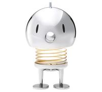 Hoptimist Lampada a LED, piccola lampada touch senza fili, dimmerabile, lampada ricaricabile, design danese, 10 x 10 x 15 cm, L, cromata