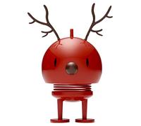 Hoptimist Nodder Medium Reindeer Renna Figurina di Natale Rosso H 15 cm