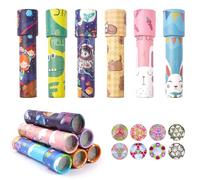 Hopton 12 caleidoscopi per bambini, regalo di compleanno per bambini, caleidoscopio classico per pensierino, compleanno dei bambini, Natale, giocattolo educativo, scuola e classe