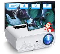 HOPVISION Proiettore 15000 Lux Proiettore 4K Native 1080P Full HD Home Cinema Bluetooth Proiettore con WLAN 350'' Display compatibile con TV Stick, HDMI, USB, X-Box, iOS/Android