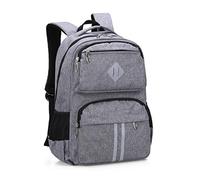 HOPYOCK-Zaini per Bambini per Ragazzi Ragazze Bambini, Multitasche Borse per la Scuola con Design Riflettente, Di Grandi Dimensioni Zaino per la Scuola Scuola Primaria o Secondaria