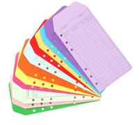 Hopzab 12 buste colorate con foro perforato, sistema di buste per contanti più spesse per risparmiare denaro, fogli di bilancio per il monitoraggio delle spese, organizer per risparmiare denaro, uso