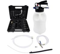 Hopzty Pompa per Olio Cambio 6L con 15 Adattatori, 2 in 1 Dispositivo di Cambio Olio ad Aria compressa Riempimento Olio Estrattore Olio per Auto Camion