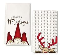 Hoqque Decorazioni Natalizie Strofinacci Cucina Set Asciugamani 40×60 Addobbi Natalizi per la Casa Canovacci Christmas Decorations Natale Accessori Tavola Decori Natalizia Regali Decorazione