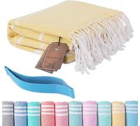 Hoqque Telo Mare Asciugamani Teli da Spiaggia Asciugamano Cotone Grande Antisabbia 180x90 Grandi xxl Accessori Uomo Donna Beach Towel Leggero per Piscina Bagno Regalo Travel Regali