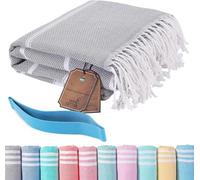 Hoqque Telo Mare Asciugamani Teli da Spiaggia Asciugamano Cotone Grande Antisabbia 180x90 xxl Accessori Uomo Donna Beach Towel Leggero Grandi per Piscina Bagno Regalo Travel Regali