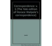Horace Walpole The Yale Editions of Horace Walpole's Correspo (Copertina rigida)