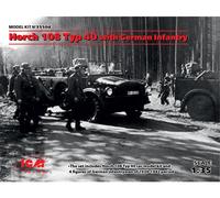 Horch 108 Typ 40 with German Infantry 1:35 ICM35504 - icm modellismo