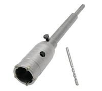 Hordion 40 mm Concrete Hole Saw SDS Plus Shank Hole Saw Cutter with 202 mm Connecting Rod Drill for Cement Brick Wall