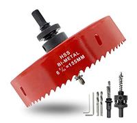 Hordion Sega a tazza da 15,5 cm con punte da trapano e pergolato, taglierina bimetallica resistente per cornhole, legno, plastica, cartongesso