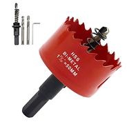 Hordion Sega a tazza da 50 mm, per seghe a tazza bimetalliche resistenti, taglio dei denti per cornhole, cartongesso, legno, plastica, fibra di legno, metallo morbido