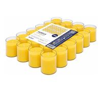 Horeca Candles - Candele Tealight alla Citronella - Set da 24 Candele Profumate - Durata di Combustione 24 Ore - Lumini da Esterno, Balcone, Picnic, Campeggio