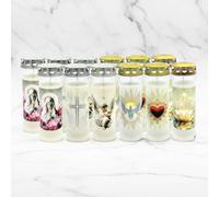 Horeca Candles - Lumini Cimitero con Parapioggia - Durata 7 Giorni - Set da 12 CerI Votivi Settimanali - Candele Tombali Commemorative per Defunti