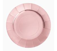 Horeca Collection 2 pezzi - Sottopiatto monouso cartone Ø 33 cm 33 cm oro rosa. Sottopiatti biodegradabili Natale, 100% riciclabili celebrazioni ed eventi.