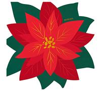 Horeca Collection 20 pezzi - Tovaglioli doppio strato 20 x 20 cm con tema tradizionale oro. Tovaglioli natalizi, 100% riciclabili. Perfetto per celebrazioni ed eventi.