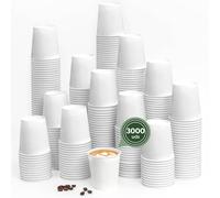 Horeca Collection - 3000 Bicchieri da Caffè Bianco - 166 cc - Bicchiere Vending Bicolor per Distributori Automatici e Manuali - Macchine da Caffè - Macchine Vending - Distributore automatico