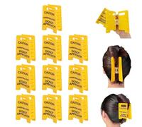 Horett 10 Pezzi Divertenti Fermagli per Capelli Gialli, Segnale di Attenzione Sovrastimolato, Design del Segnale di Avvertimento, Forcine Umoristiche per Capelli Spessi (10 pezzi S 5,7 pollici)