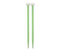 Horett 2pcs Drum Mallet Double Sided Drum Mallets Good Hand Feel Sticks Felt and Maple Tips Double Ended Drumsticks Kettledrum Blue Green Pink Red Maple (Verde)