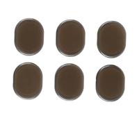 Horett 6 Pz Ammortizzatori per batteria in silicone riducono il volume pad gel morbidi per batteria silenziatori la pratica domestica (Colore caffè)