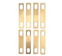 Horett 8Pcs Guitar Neck Shim Brass Solido e Resistente per Regolazione Angolo Manico Chitarra e Bass 3 Dimensioni Include 4pz 0,2mm 2pz 0,5mm 2pz 1mm per Lutai