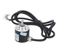 Horett ABZ Encoder Encoder Rotativo Incrementale in Quadratura Trifase 6mm Albero Solido DC5-24V 6000rpm 30mA Struttura Compatta con Alloggiamento in Plastica di Alluminio per (C38S6G5-1000Z)