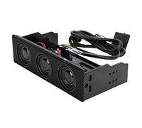 Horett Altoparlante del Pannello Frontale del PC Custodia Computer Surround Stereo Altoparlante con Microfono Incorporato da 5,25 Pollici STW9005