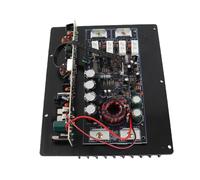Horett Amplificatore di Audio per Auto 12V 1000W 4 Ohm Metallo Nero | Custodia in Metallo, Protezione da Sovraccarico, Dissipazione del Calore, Uso Automobilistico 12V, compatibilità Subwoofer