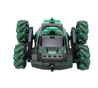 Horett Auto Telecomandata RC Stunt Car Auto con Rilevamento dei Gesti Veicolo Controllato a Mano in Scala 1/14 2,4 GHz 6 Ruote 640x480 Luci Fotocamera Funzione Spray Musicale per Bambini
