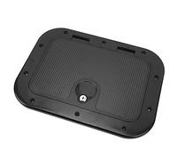 Horett Botola di Accesso al Ponte della Barca Porta dello Scomparto per Botola di Stoccaggio Porta del Bagaglio 10,94 X 14,88 Pollici ABS Anti Invecchiamento Anti UV a Prova Impatto (Nero)