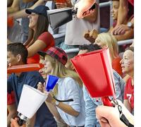 Horett CAMPANE DI MUCCA PER GIOCHI DI CALCIO E EVENTI SPORTIVI CON MANIGLIA RUMOROSE PER FESTE CONCERTI - CAMPANA DA 9 POLLICI CON CINGHIA DA POLSO STRUMENTO PERCUSSIONE FERRO DEC (Nera)