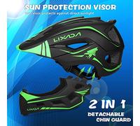 Horett CASCO BAMBINI CASCO BICI INTERO RIMOVIBILE PER BAMBINI SPORTIVI BAMBINO PROTETTIVO PER CICLO ROLLER SKATE SCOOTER (Blu)