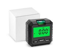 Horett Inclinometro digitale mini portatile 3 IN 1 Misuratore angolo Calibro angolare Digitale Livella per Gamma di misurazione a 90° (Nera)