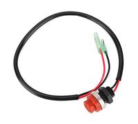 Horett Interruttore Start/Stop Interruttore a Pulsante di Avviamento a Pulsante di Controllo Morsetto Vite in ABS Impermeabile con Cavo da 45 Cm