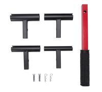 Horett Kit di Strumenti per la Regolazione della Cerniera della Porta, Set di Chiavi per Piegare la Cerniera in Acciaio Al Carbonio con Design 4 in 1 Fissare gli Spazi Allentati