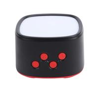 Horett Macchina per il sonno White Noise Red Light con 9 livelli di volume, luminosità regolabile, 8 suoni rilassanti, batteria ricaricabile 1500mAh, ideale per camera letto, ufficio, (Nera)