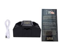 Horett MESCOLATORE di Carte Automatico, Macchina Mescolatrice a 2 Mazzi con Rilevamento dei Gesti/Operazione con Un Tasto, Arresto Automatico a 6 Secondi, (Riproduzione Casuale Un Pulsante