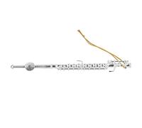 Horett Modello di Flauto in Miniatura, Lega, 13,8 Cm, Finitura Lucida | Modello Mini Strumento Musicale, Lega, Decorazione per comò da Scrivania, Superficie Rivestita Ad Alta Lucentezza, Pendente
