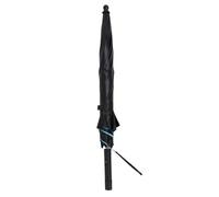 Horett Ombrello da Pioggia con Ventola Ventola di Raffreddamento Ombrello Portatile con 3000mAh UPF 50+ Lame Pieghevoli Ricaricabili USB 80 Cm per Viaggi All'Aperto (Blu)